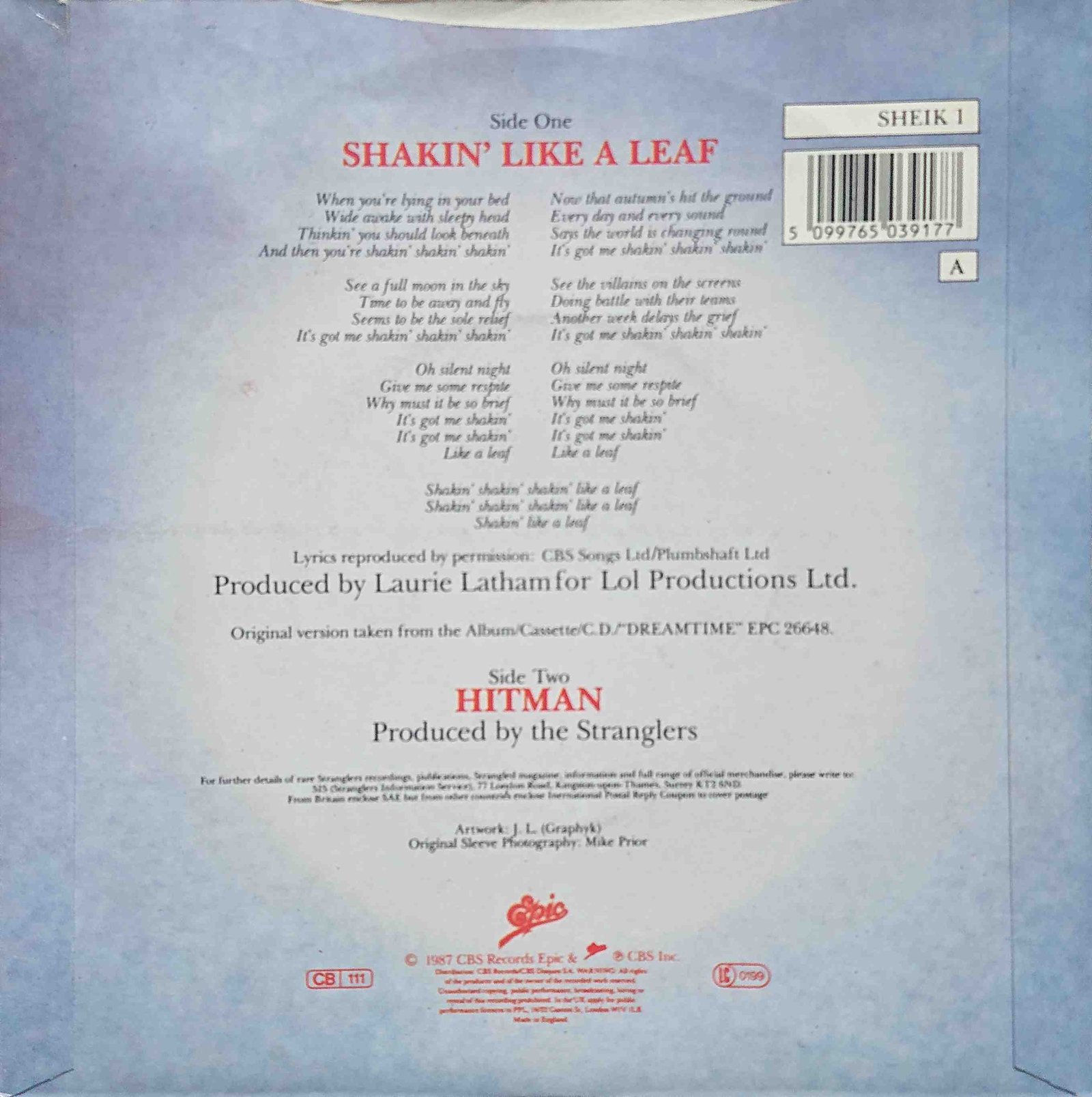 Back cover of SHEIK 1